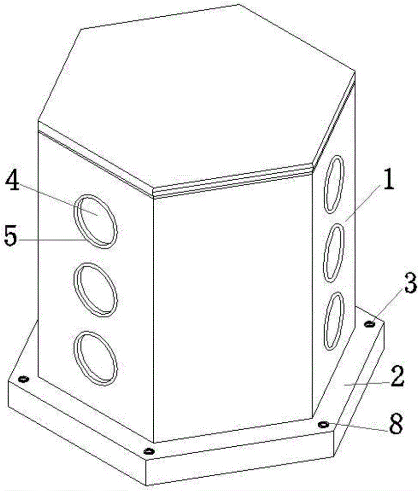 Embedded junction box for buildings and construction method of embedded junction box