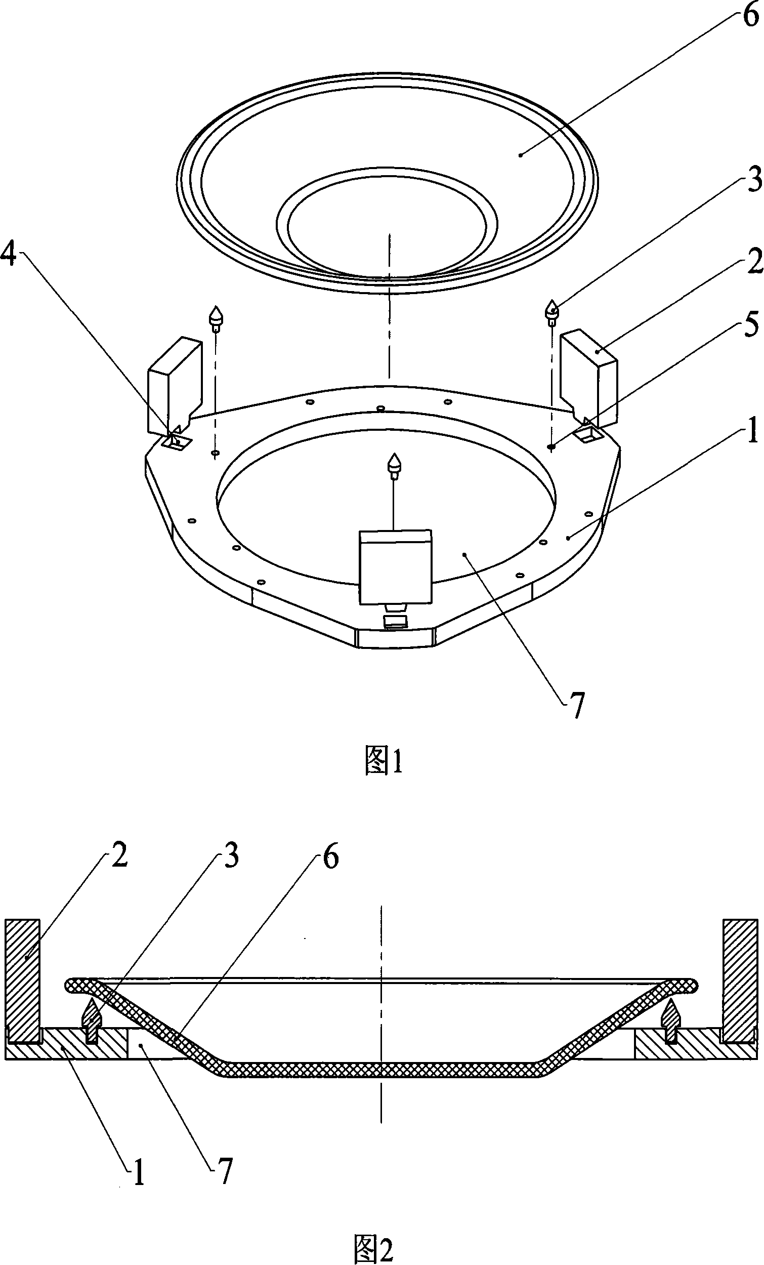 Needle type glazing kiln tool and porcelain ware glazed firing method thereof