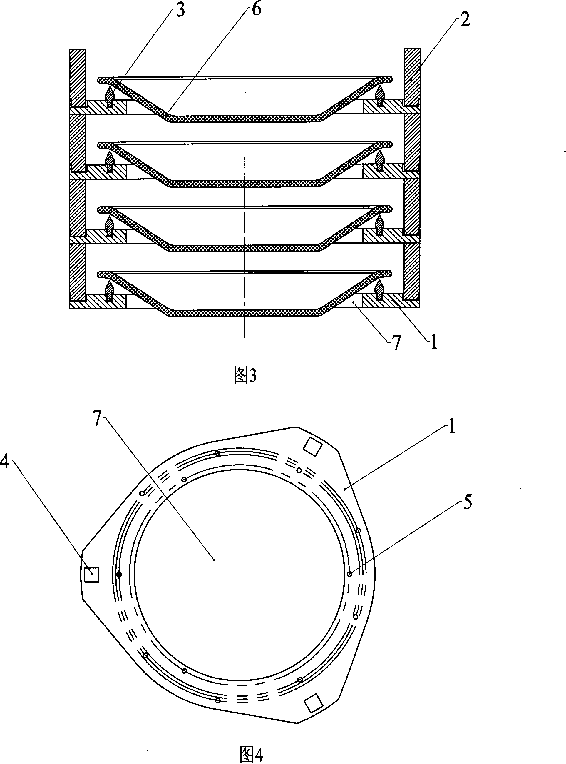 Needle type glazing kiln tool and porcelain ware glazed firing method thereof