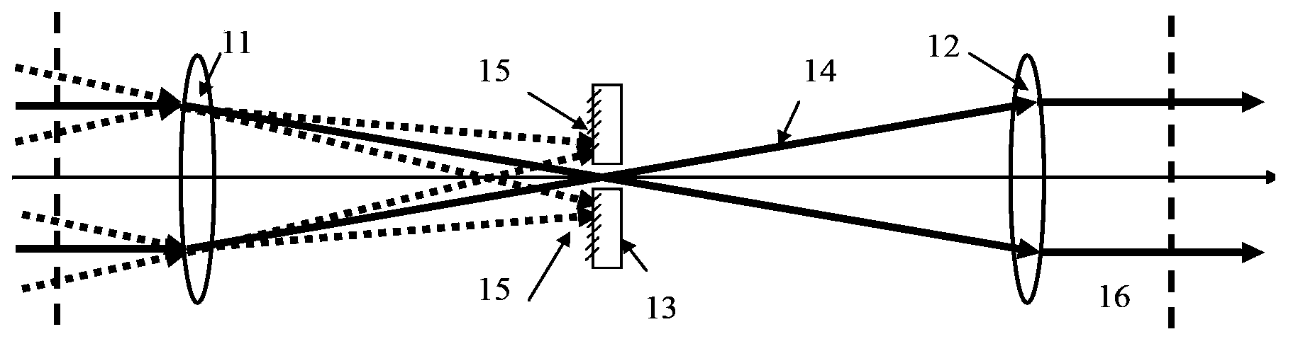 High-power laser image transfer low-pass spatial filter device