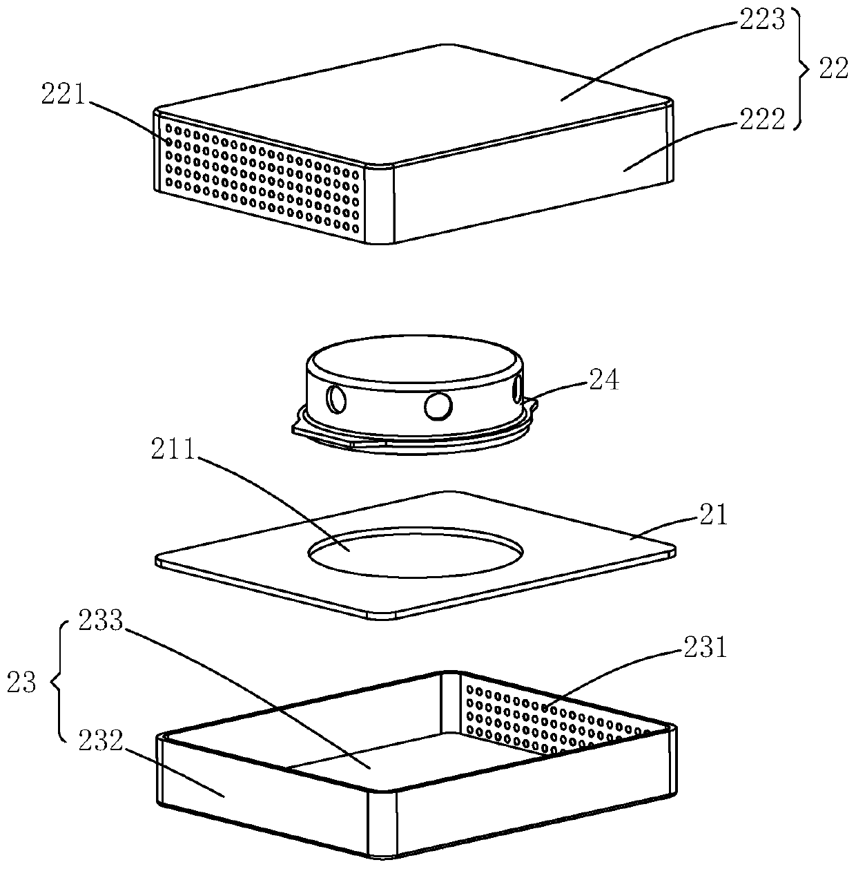 Vehicle-mounted sound box and automobile