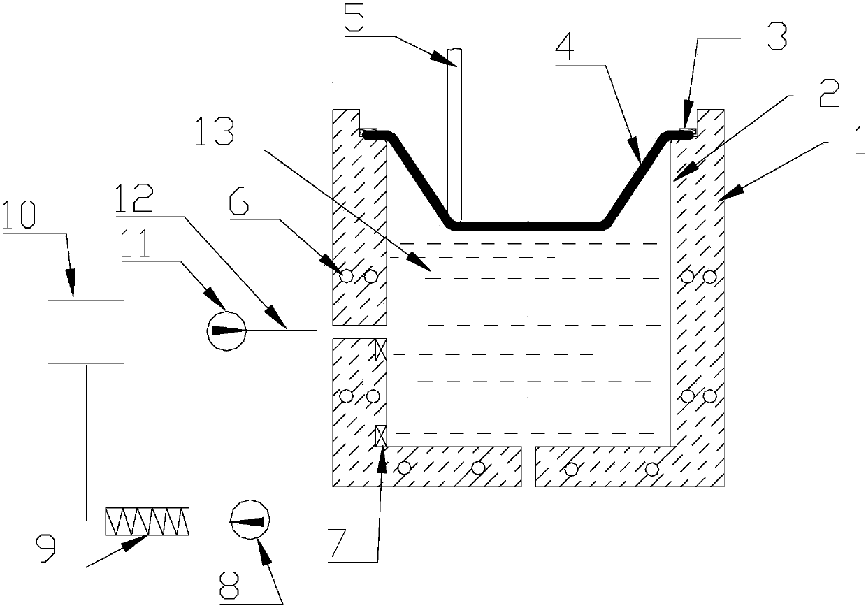 A method and device for differential temperature progressive forming of aviation light alloy sheet