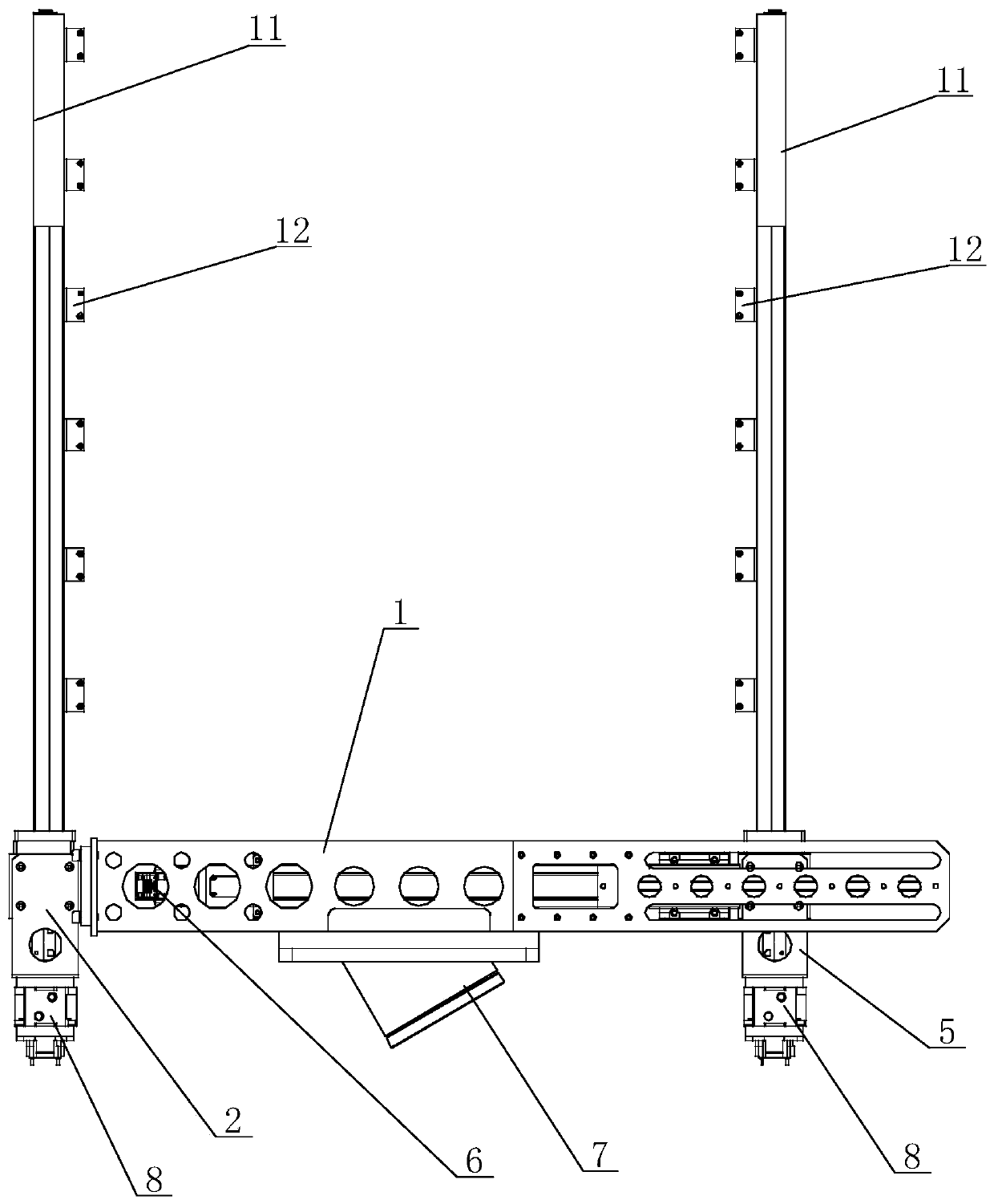 Spraying and carrying mechanism for vehicle trunk plates