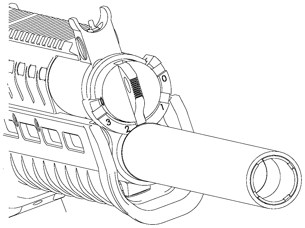 Self-adaptive gas regulator for semi-automatic shotgun