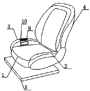 Individual seat for high-speed railway