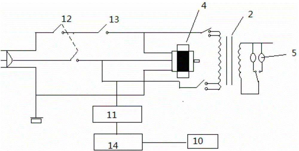 Projector additionally provided with incandescent lamp