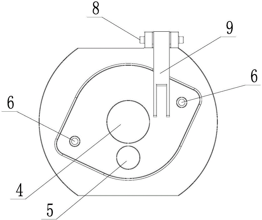 Motor shell barcode positioning pasting device