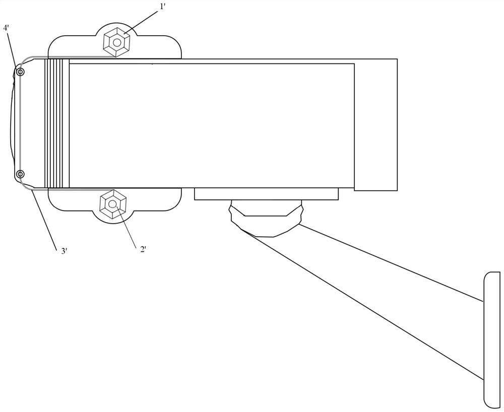 Cleaning device and system for video surveillance camera for tunnel under construction