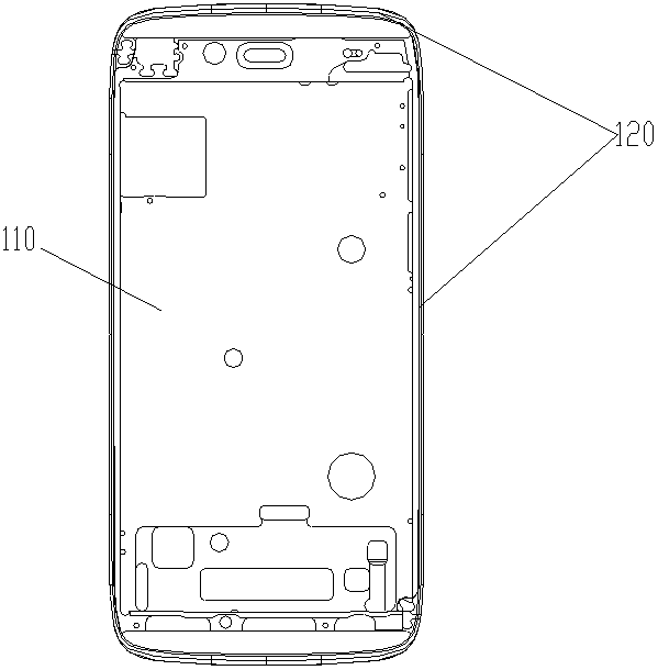 Mobile phone metal piece assembling structure and manufacturing method of mobile phone metal piece
