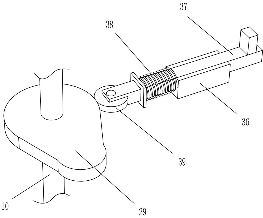 A square wood block cutting device