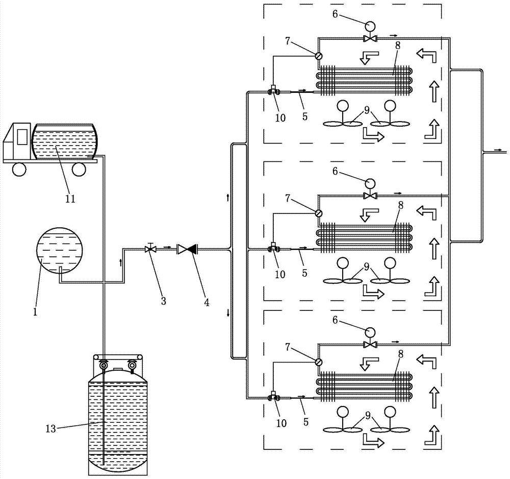 A method for saving energy in a liquefied petroleum gas station