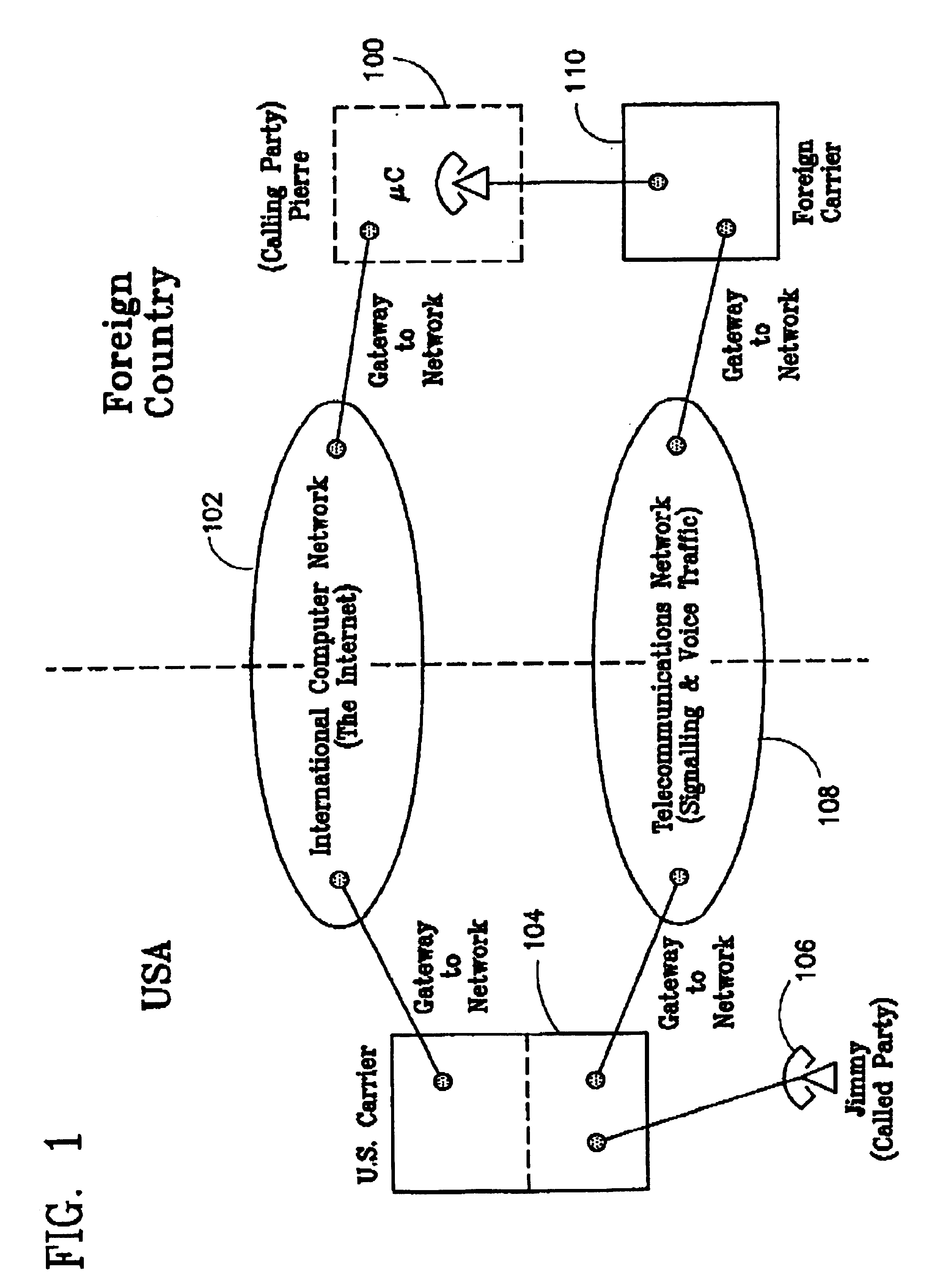 Reverse call origination via a packet switched network