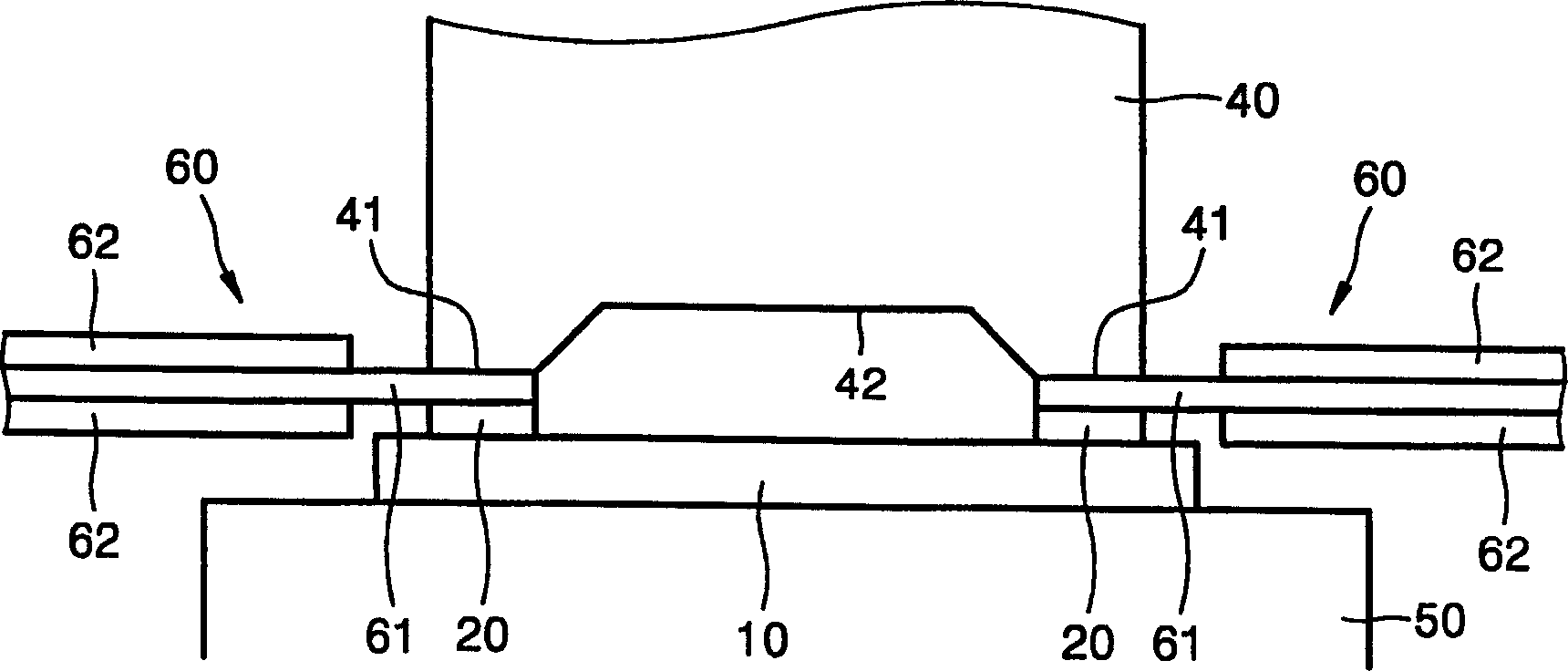 Ink jet printer head and method and device for welding flexible printed circuit wire of printer head