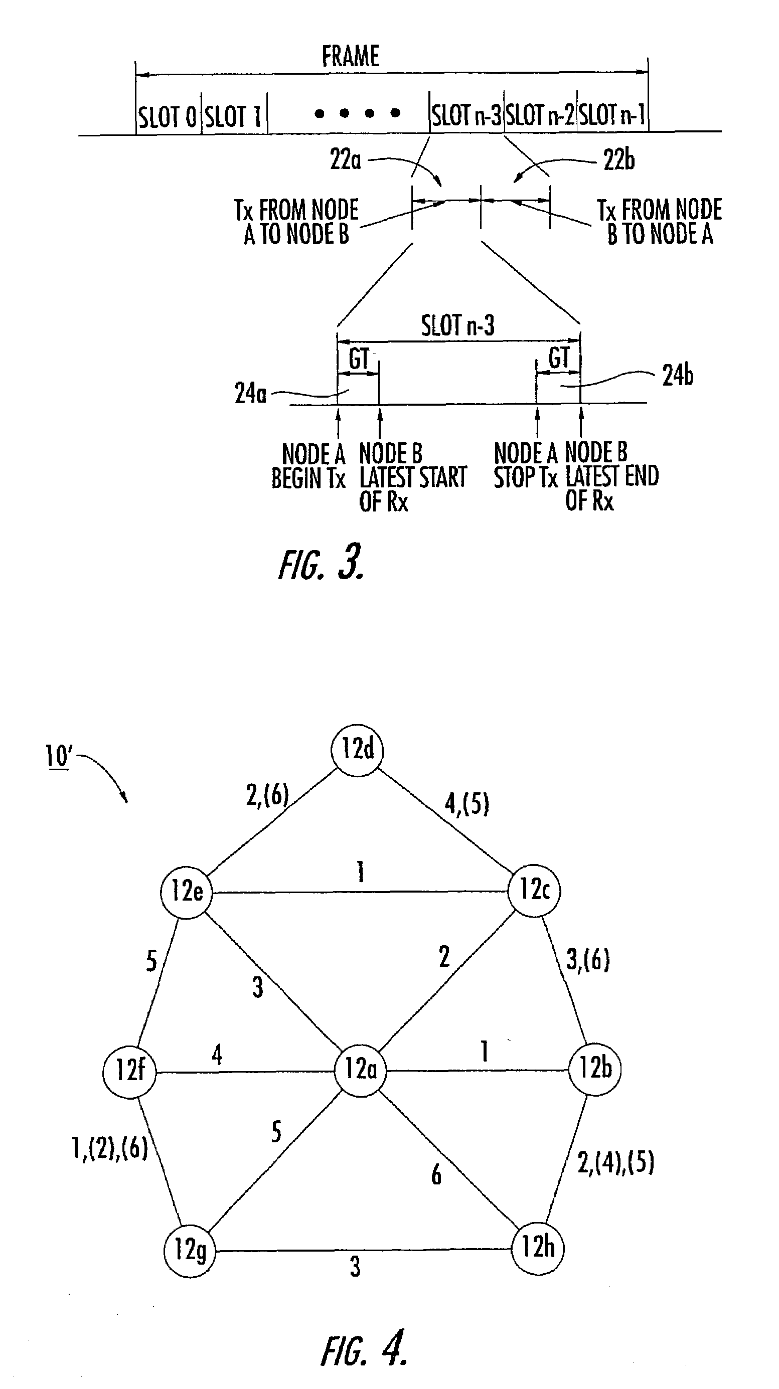 Method and device for establishing communication links and handling unbalanced traffic loads in a communication system