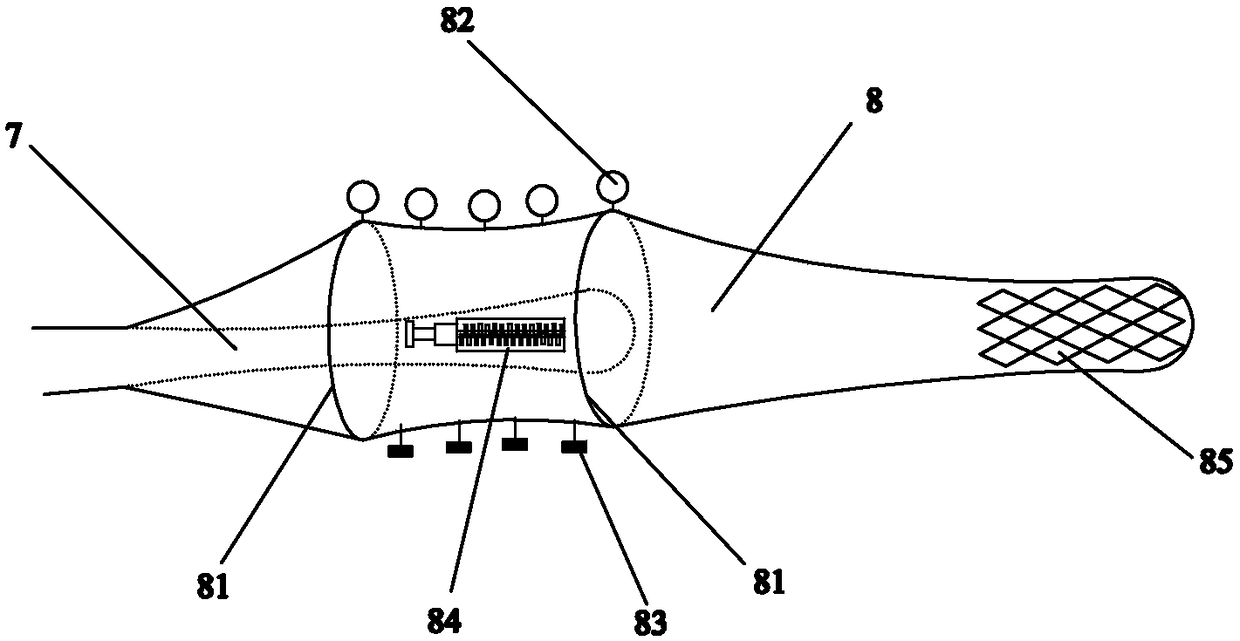 Trawl-net net-bag selective testing device