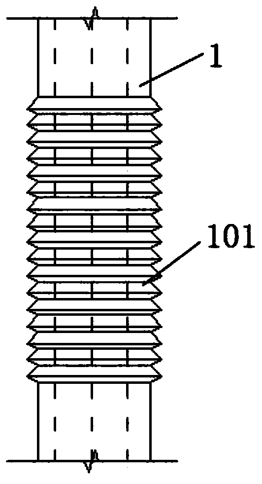 Two-way stretchable rubber water-stop sheet used at the intersection of bridge expansion joints and settlement joints and its construction method