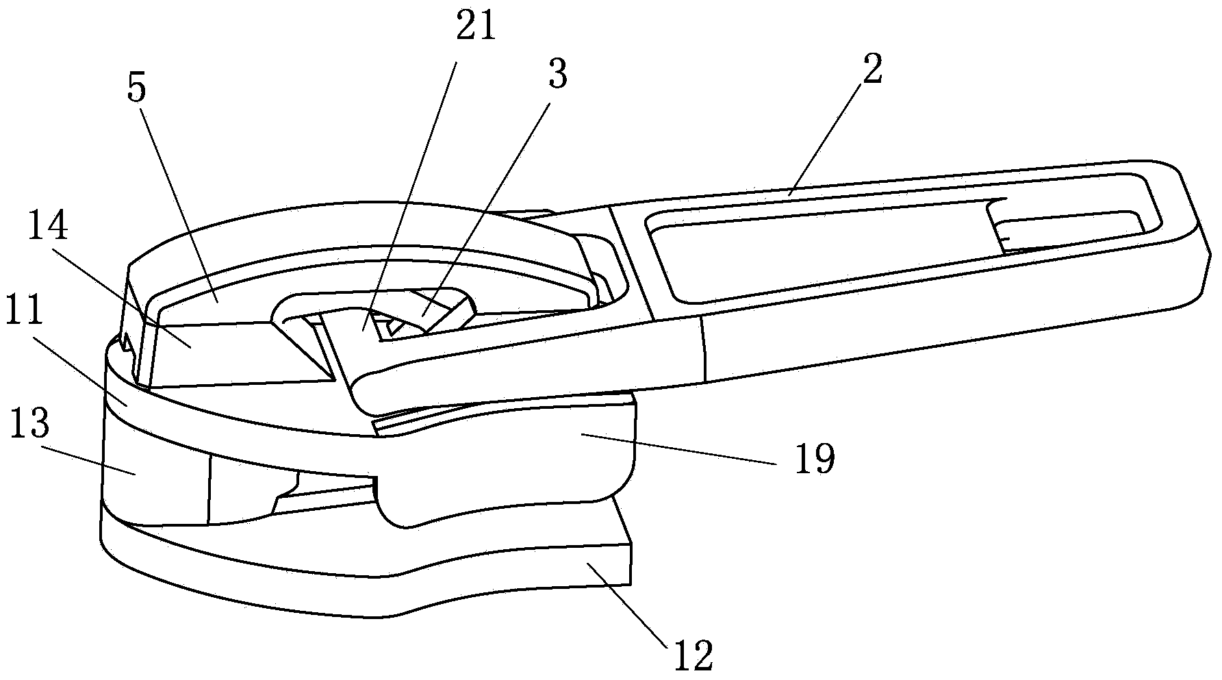 Detachable self-locking type zipper puller