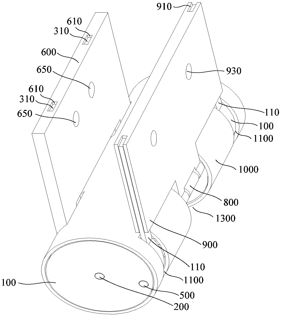 Moving terminal and hinge mechanism