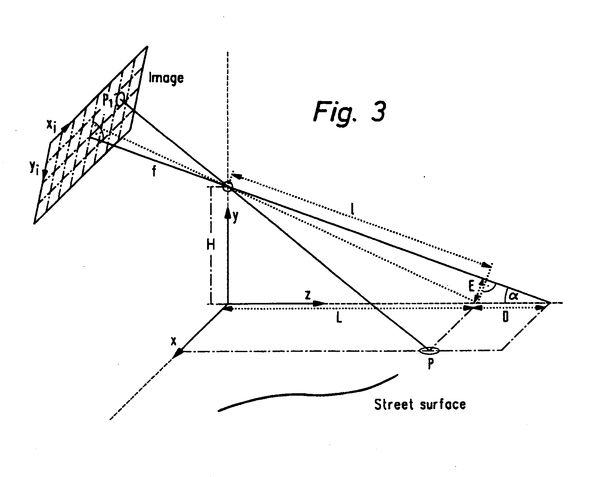 Camera based position recognition for a road vehicle
