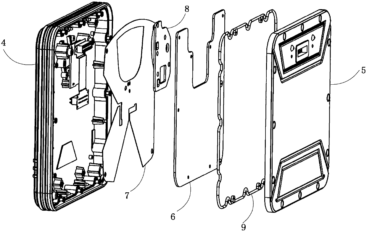 RFID antenna and equipment terminal therewith