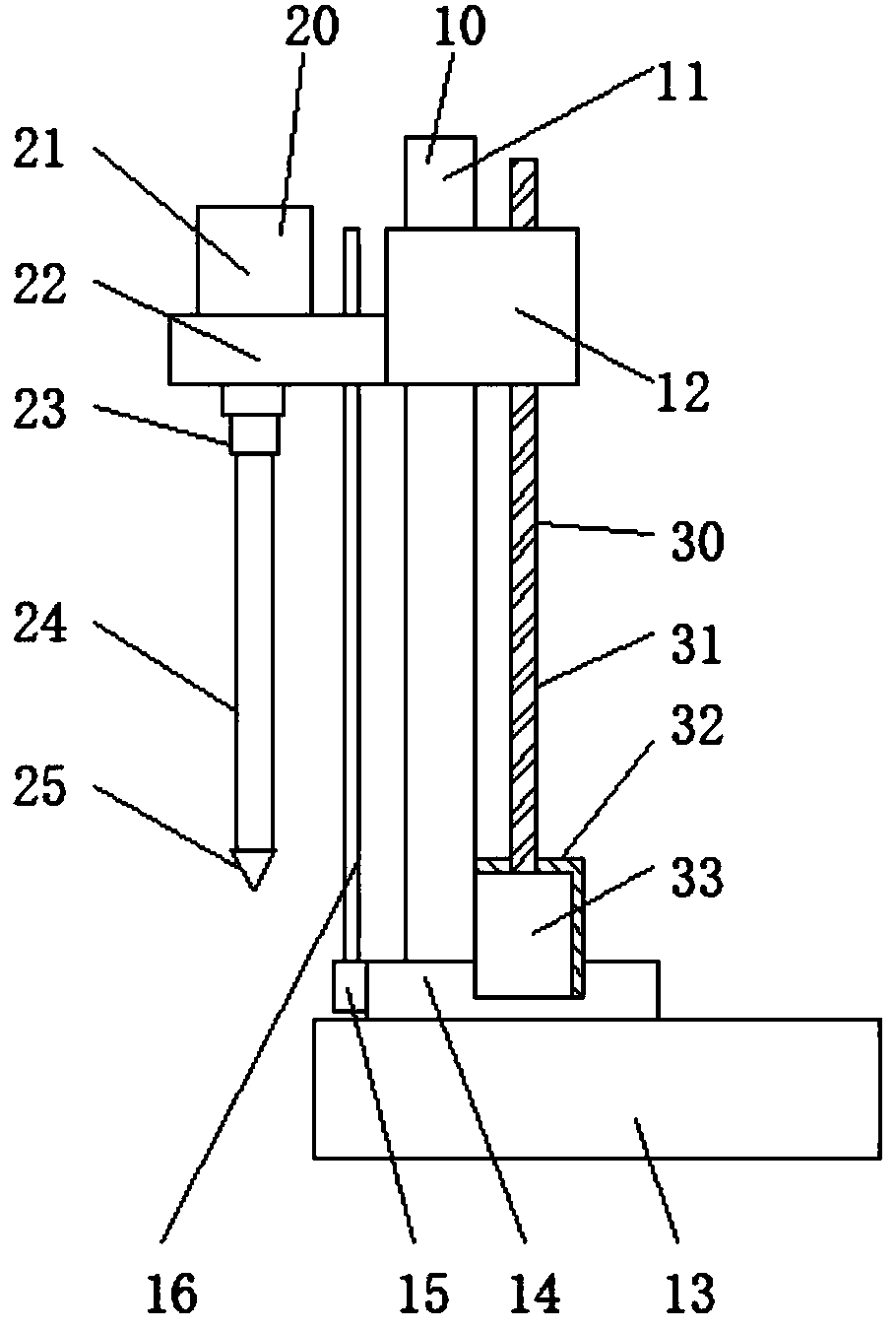 Orientation adjusting device for mine drilling and adjusting method thereof