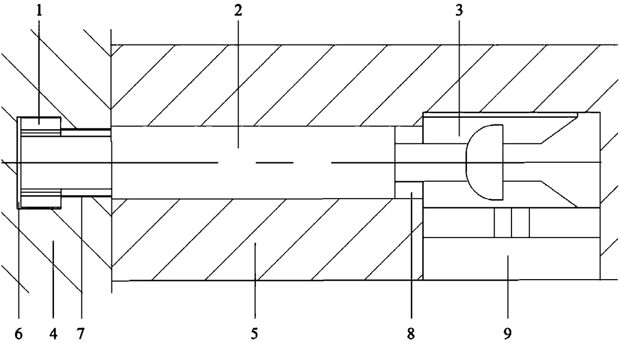 Elastic opening nut eccentric connecting piece