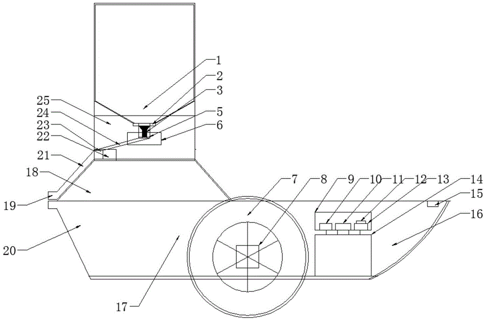 A fully automatic uniform bait casting boat for river crab breeding