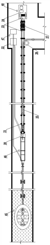 Mine trackless inclined shaft floating pump type emergency drainage system and mounting method