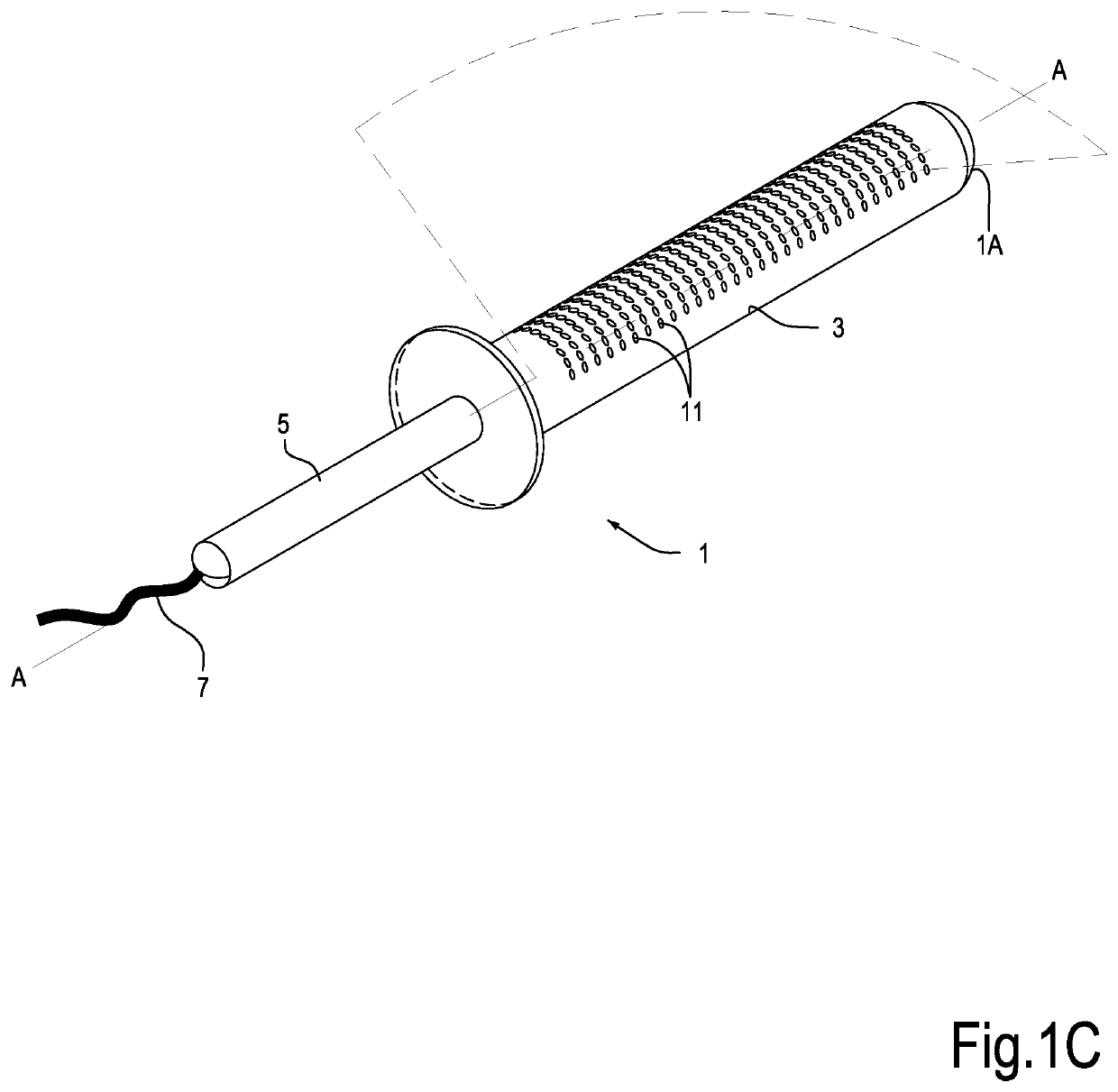 Endocavity probe and method for processing diagnostic images