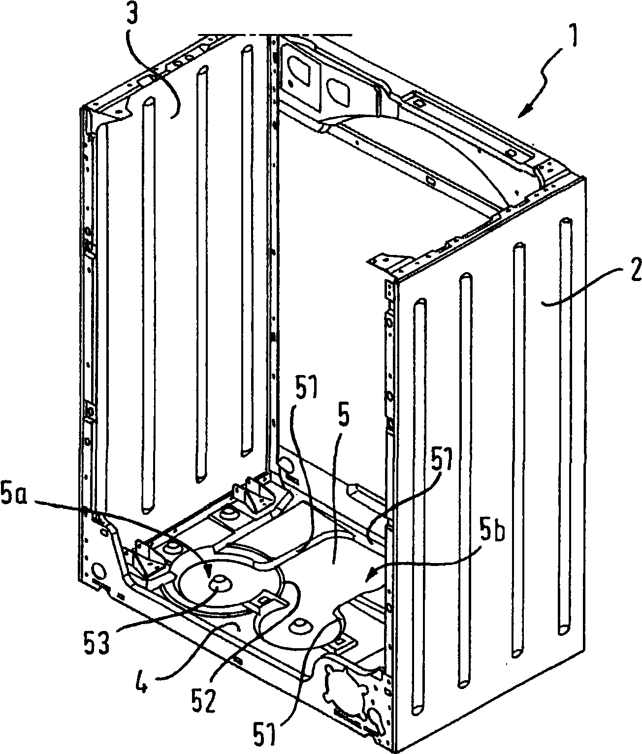 Household appliance having a collecting apparatus for leakage water