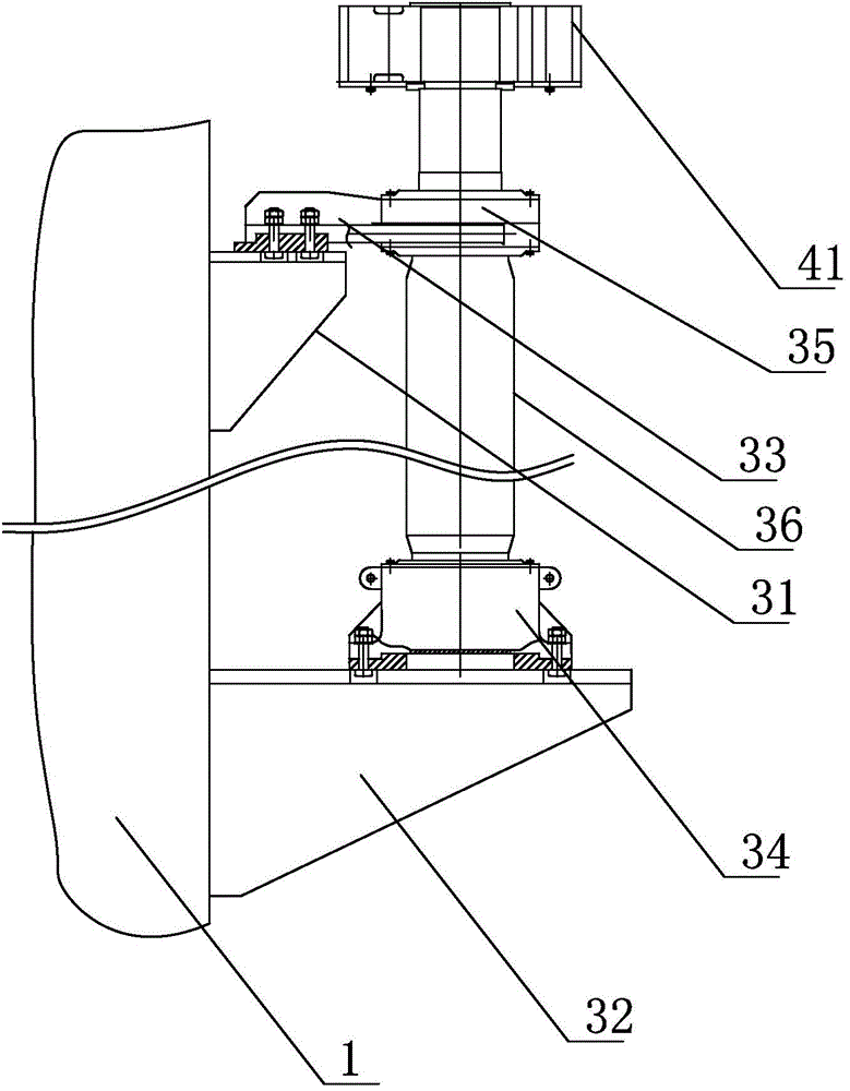 Swing rod mechanism of rocket launching platform and swing rod applied to mechanism