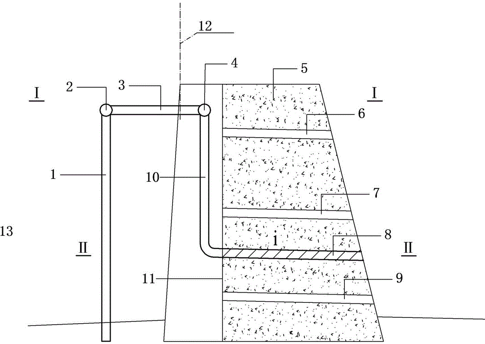 Normal temperature water dam-passing system for reservoir