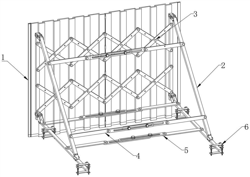 Folding plate structure for dam protection during flood period and mounting and using method thereof