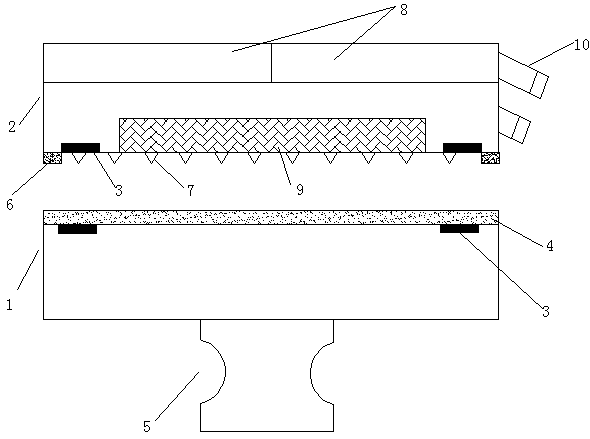 Defrosting device for window glass in cab of excavator