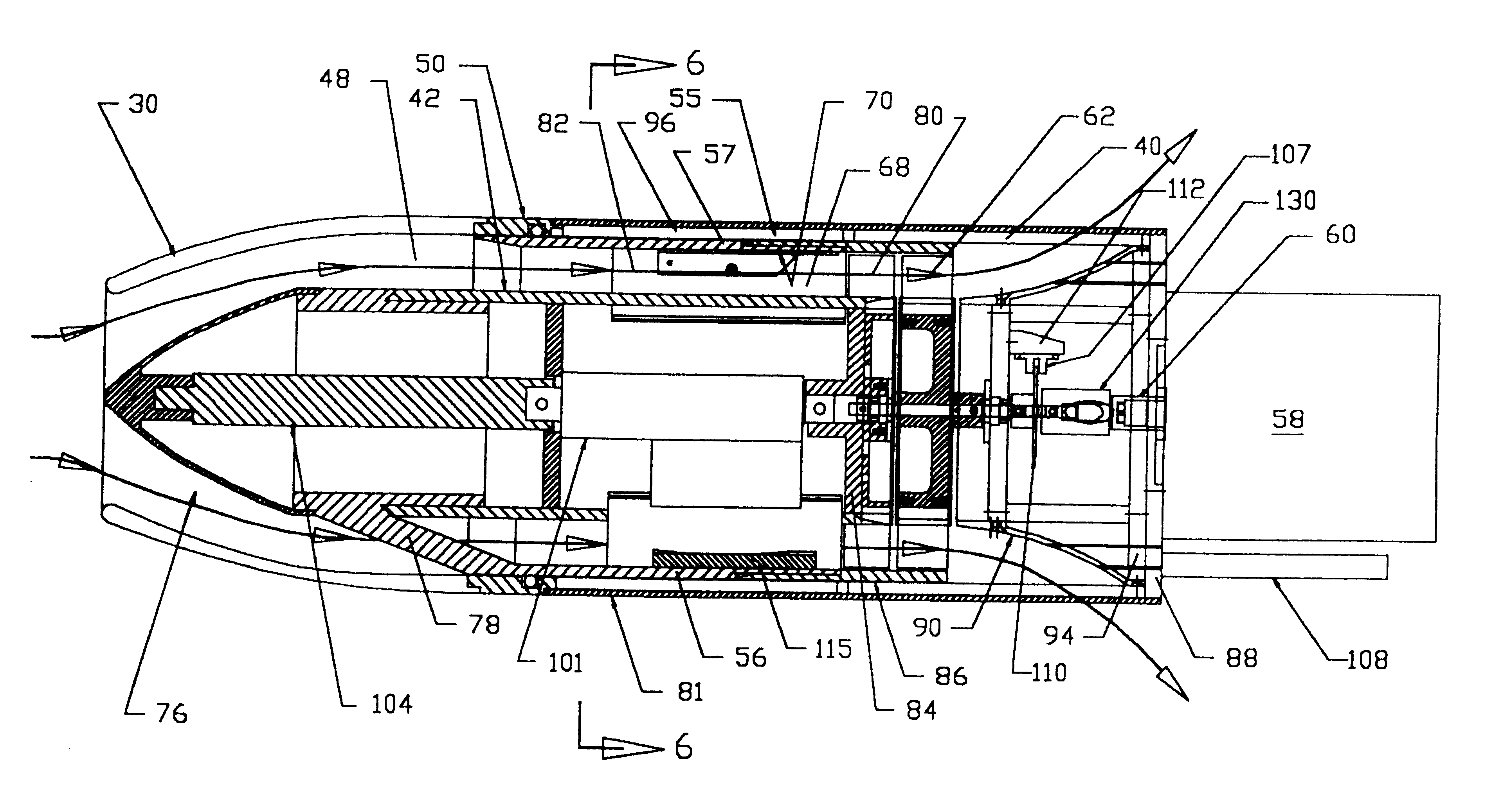 Low drag ducted Ram air turbine generator and cooling system
