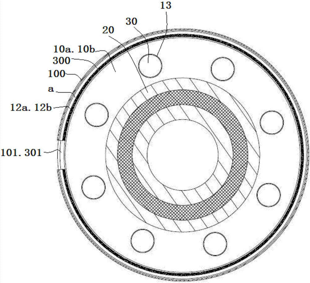 Universal type online collecting mechanism for in-service flanges