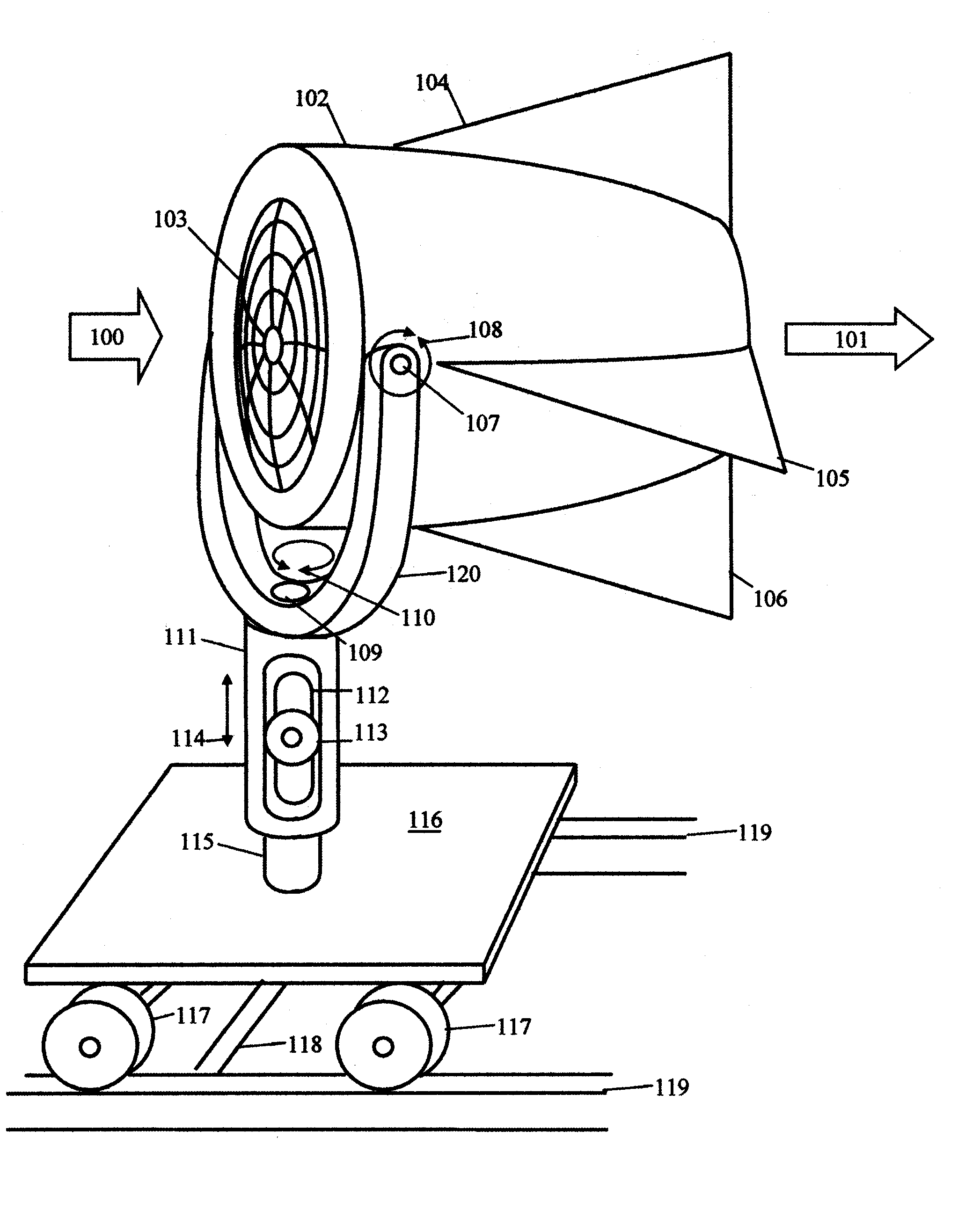 Gimbal-mounted hydroelectric turbine