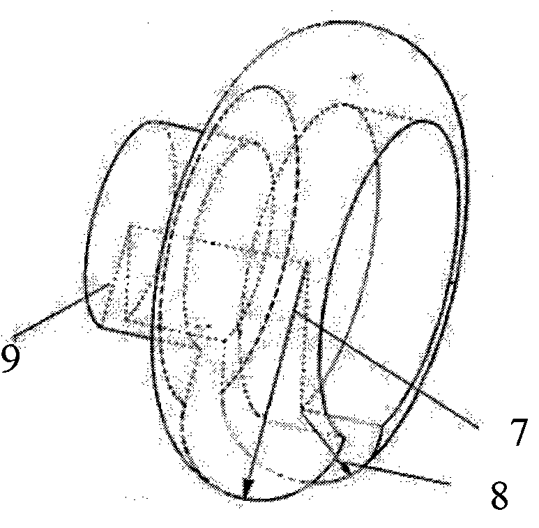 Method for grinding interference-free periphery of curve surface of vane