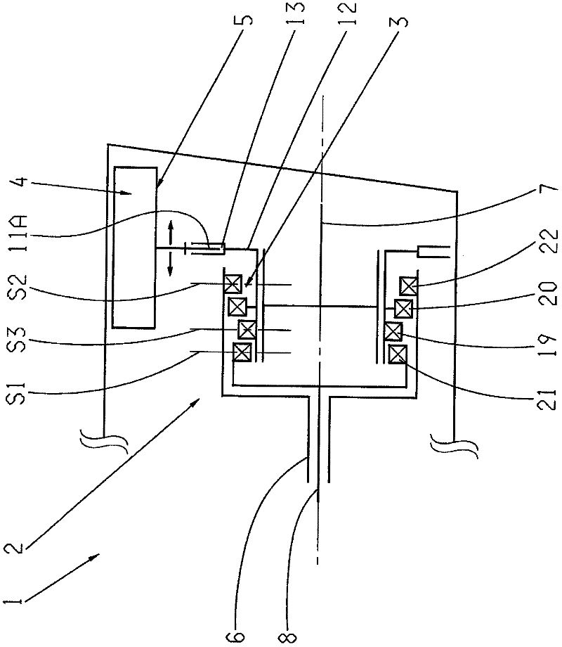 Apparatus for actuating a positive shifting element shiftable at least between two shifting positions