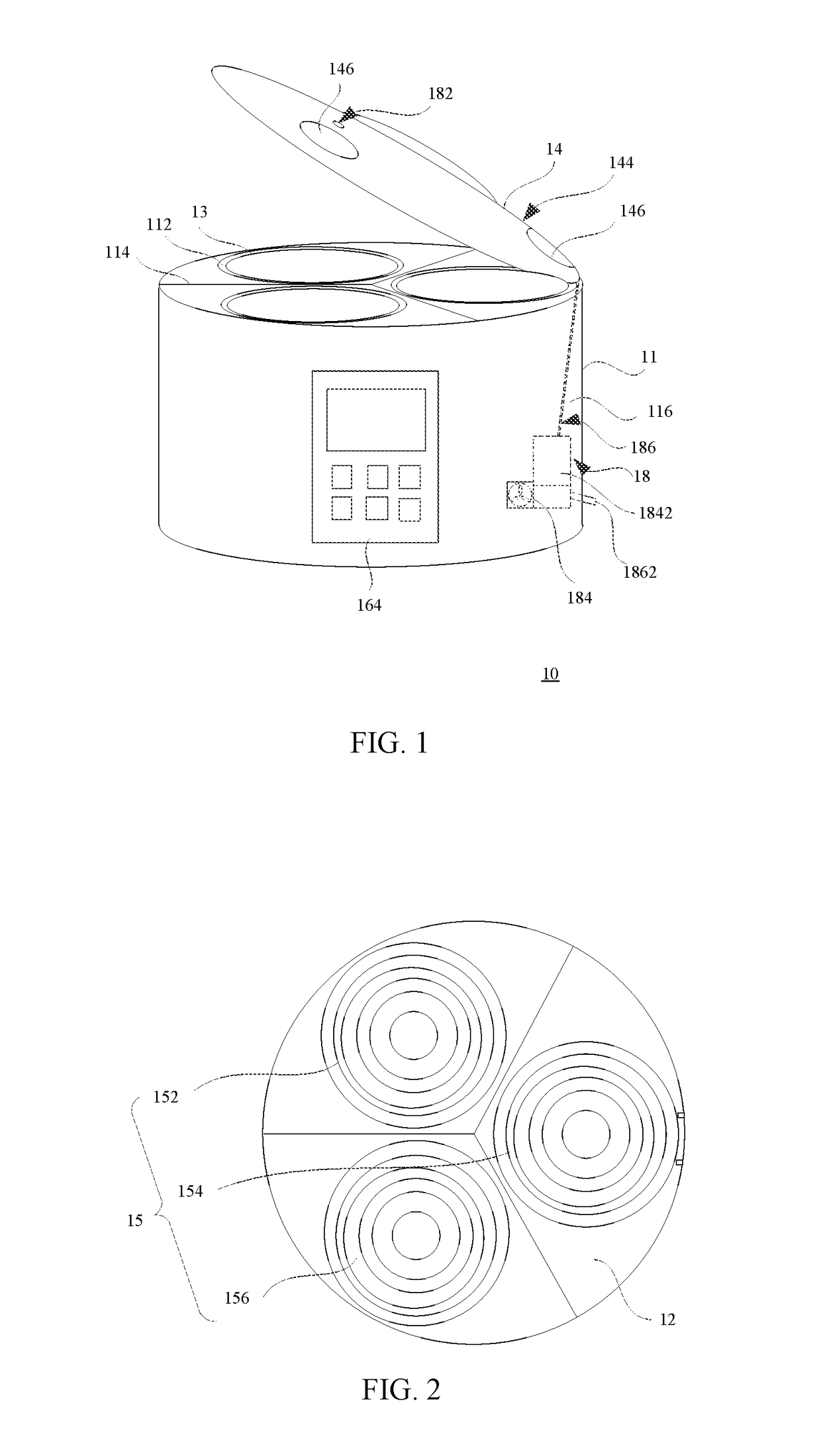 Cooking device with multiple heating units