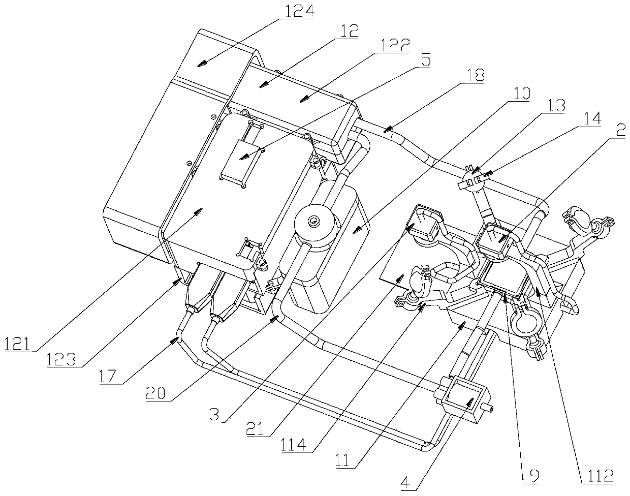 Device for detecting pesticide based on automatic color change through utilization of nucleic acid probe