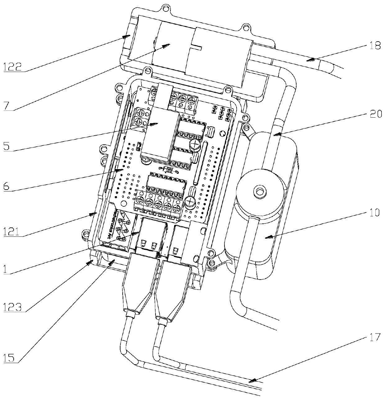 Device for detecting pesticide based on automatic color change through utilization of nucleic acid probe