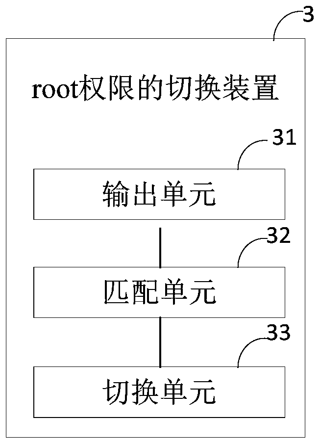 Root mode switching method and device, terminal and computer storage medium