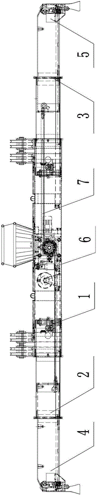 Telescopic mechanism of pinion-and-rack container spreader