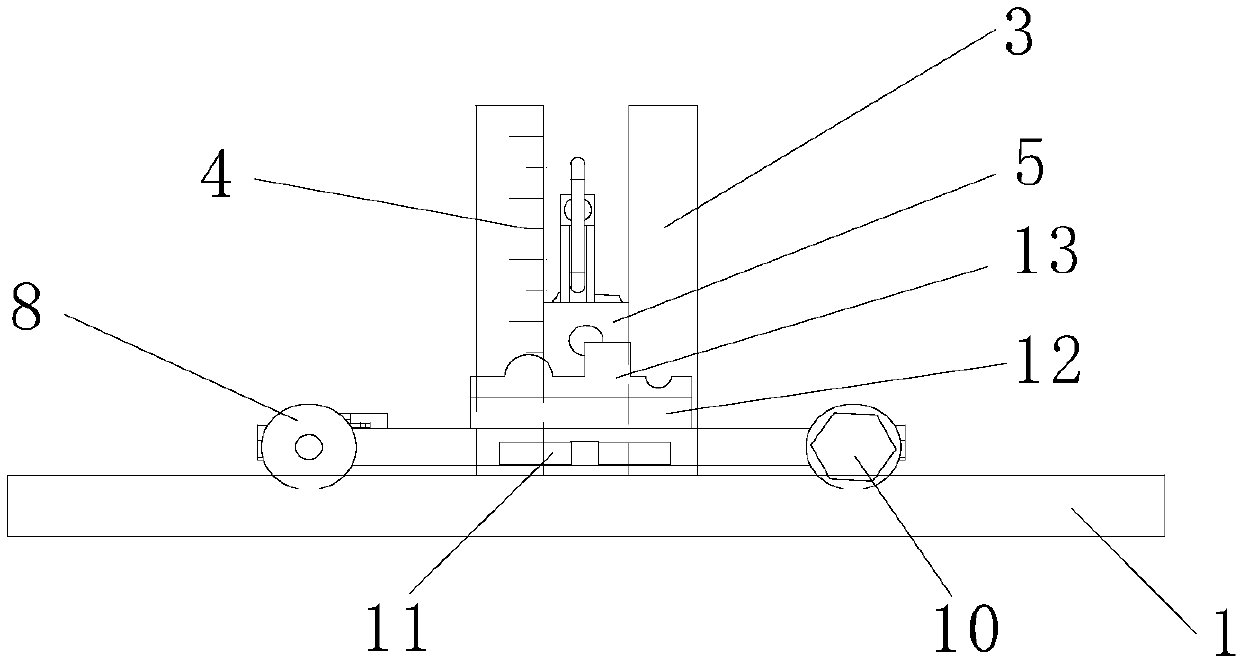 Mobile-type sensor installation auxiliary platform for measuring sound intensity level of equal-height curved surface