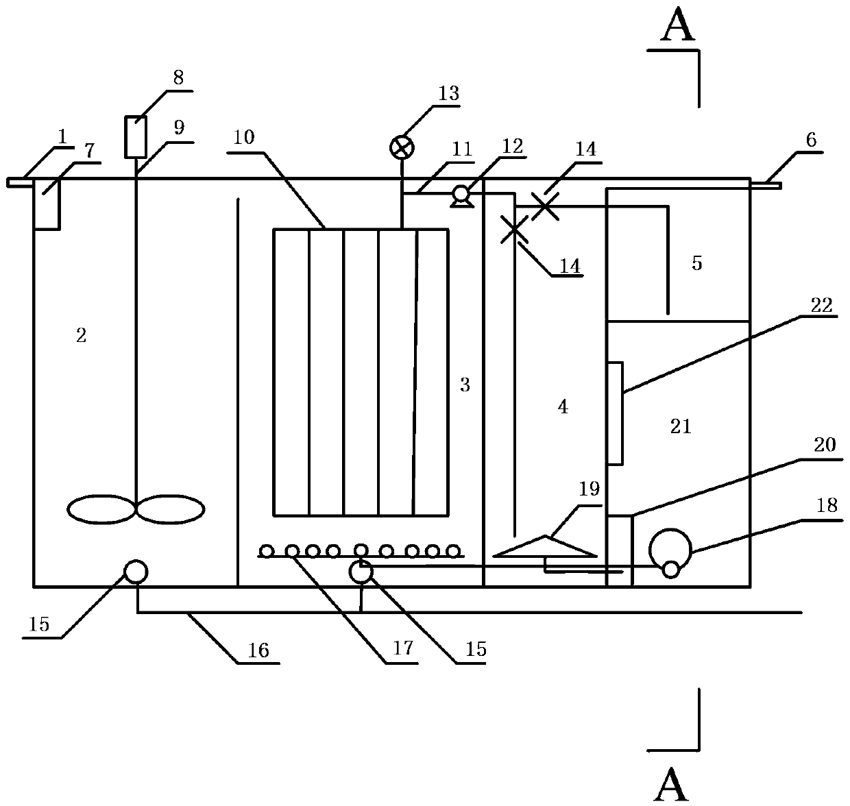 Livestock and poultry breeding wastewater treatment device and method