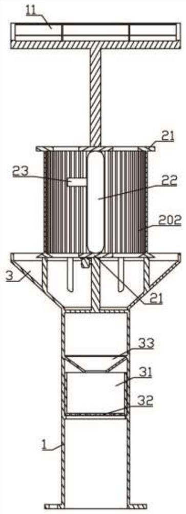 Insect trapping device with real-time monitoring function