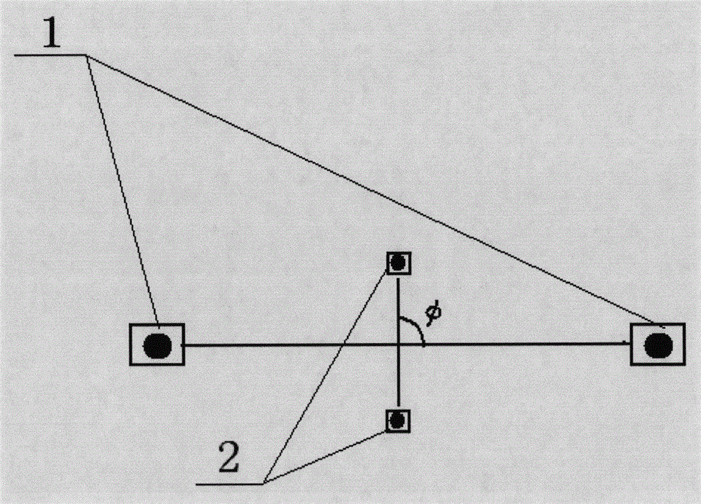 Double-base-line non-cooperative target binocular measurement system
