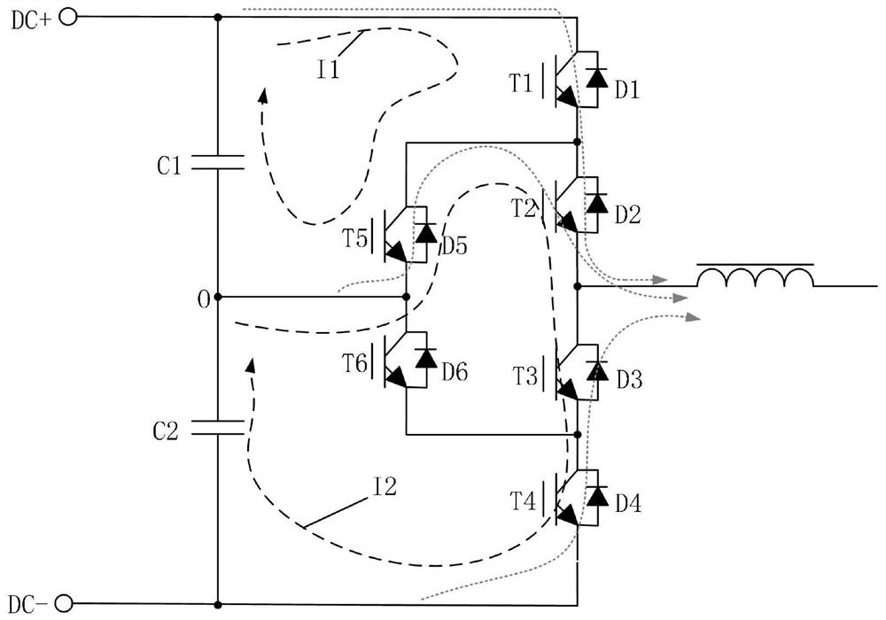 ANPC type three-level inverter, control method and power system