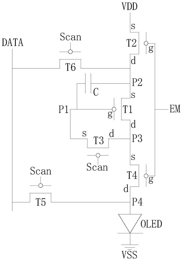 AMOLED pixel driving circuit, driving method and display panel